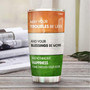 Personalized Irish Wishes Wooden Style Stainless Steel Tumbler 20Oz