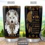 Personalized Native Wolf Dream Catcher Stainless Steel Tumbler 20Oz