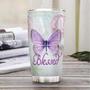 Personalized Butterfly Blessed Stainless Steel Tumbler 20Oz