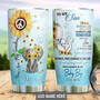Personalized Hippie Elephant To My Son Stainless Steel Tumbler 20Oz