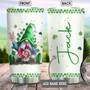 Personalized Hippie Irish Gnome Stainless Steel Tumbler 20Oz