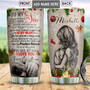To Son Personalized Stainless Steel Tumbler 20Oz