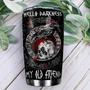 Viking Hello Darkness My Old Friend Personalized Stainless Steel Tumbler 20Oz