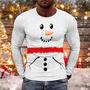 Men's T Shirt Tee Snowman Graphic Prints Crew Neck Green Blue Red 3d Print Outdoor Christmas Long Sleeve Print Clothing Apparel Basic Sports Designer Casual