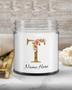 Personalized initial "T" monogram candle| candle for mom, sister bestie bridesmaid| scented candle gift| custom gold initial candle letter T Soy Wax Candle Jar 9oz
