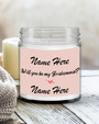 Personalized Bridesmaid Proposal, Soy Candle, Bridesmaid Gift, Bridal Party Proposal Gift, Custom Bridesmaid Gift, Will you be my Bridesmaid? Soy Wax Candle Jar 9oz