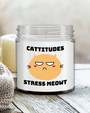 Funny cat candle gift for cat mom funny cat lover gift