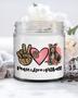 Pitbull Gifts, Gift For Pit Bull Lover, Pit Bull Candle, Peace Love Pitbull