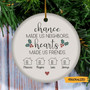 Chance Made Us Neighbors Hearts Made Us Friends, Neighbor Friend Ornament, Neighbor Christmas Gift, Housewarming Gift, Gift For Neighbor