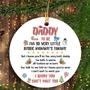 Christmas Gift For Daddy To Be Bump Safe & Warm Ornament, Bump's First Christmas, New Dad Gift, Pregnancy Gift, Expecting Dad Gift
