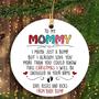 Christmas Gift For Mommy To Be Maybe Just A Bump Ornament, Bump's First Christmas, New Mom Gift, Pregnancy Gift, Expecting Mom Gift