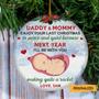 Enjoy Your Last Christmas In Peace And Quiet Personalized Circle Ornament, Memories Infant In Heaven, Mommy And Daddy Gift, Gift For Bump