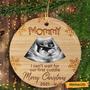 Personalized Christmas Gift For Expecting To Be Mommy First Cuddle Ultrasound Sonogram Ornament, New Mom Gift, Bump's First Christmas