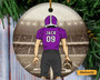 Personalized Custom Football Player Christmas Ornament, Football Season, Birthday Gift For Sons, Grandsons, Boyfriends, US Football Players