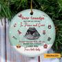 Personalized Grandpa Very Soon I’ll Be With You Making Quite A Racket Ornament, Sonogram Photo Gift for Grandpa to be, New Granddad Gift
