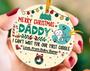 Pesonalized Future Daddy Merry Christmas Ornament, Dad To Be, Gift For Expecting Dad, First Christmas, New Dad Gift, Pregnancy Announcement