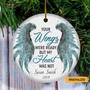 Your Wings Were Ready But My Heart Was Not, Personalized Memorial Ornament, Remembrance Ornament, Memorial In Heaven,Memorial Christmas Gift