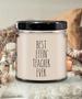 Gift for Teacher Best Effin' Teacher Ever Candle 9oz Vanilla Scented Soy Wax Blend Candles Funny Coworker Gifts