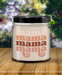 Groovy Mama Retro Mother's Day Candle for Mom 9oz Vanilla Scented Soy Wax Blend Candles