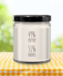 49% Pop Pop 51% Badass Candle 9 oz Vanilla Scented Soy Wax Blend Candles Funny Gift