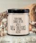 New Orleans Candle, New Orleans Gifts, Everything Sounds Better with A New Orleans Accent 9 oz Vanilla Scented Soy Wax Candle