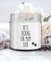 Fur Mom Gifts for Fur Mom Gift from Dog Best Fucking Fur Mom Ever Funny Vanilla Scented 9oz Candle Soy Wax Blend