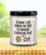 Sarcastic Christmas Naughty Christmas Christmas Humor Gonna Lay Under The Tree Funny Vanilla Scented 9oz Soy Wax Candle