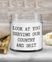 Military Gift for Soldier Joining Military Look at You Serving Our Country Candle 9oz Vanilla Scented Soy Wax Blend