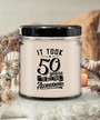 It Took 50 Years to Get This Awesome Candle 9 oz Vanilla Scented Soy Wax Blend Candles Funny Gift It Took 50 Years to Get This Awesome Candle 9 oz Vanilla Scented Soy Wax Blend Candles Funny Gift