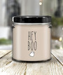 Hey Boo Candle 9 oz Vanilla Scented Soy Wax Blend Candles Funny Gift