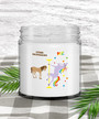 Other Professors Vs Me Rainbow Unicorn Candle Vanilla Scented Soy Wax Blend 9 oz. with Lid