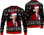Happy Easter Ugly Sweater, Funny Santa Biden Christmas Sweater, Chirstmas Ugly Sweater, Biden Christmas Ugly Sweater Black