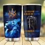 A Child of God Man of Faith Warrior of Chirst Jesus Tumbler - Christian Gifts For Men Dad Husband, Christmas Gifts, Birthday gifts for Men Dad Husband Grandpa, 20oz Stainless Steel Tumbler with Lid