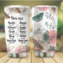 Jesus Tumbler You Are Tumbler Butterfly Flower Pattern Christian Gifts for Women Birthday Gifts for Women Mom Friend Religious Gifts 20oz Stainless Steel with Lid Cold Hot Water Coffee