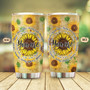 Jesus Tumbler You Are Tumbler Sunflower Pattern Christian Gifts for Women Birthday Gifts for Women Mom Friend Religious Gifts 20oz Stainless Steel with Lid Cold & Hot Water Coffee