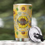 Jesus Tumbler You Are Tumbler Sunflower Pattern Christian Gifts for Women Birthday Gifts for Women Mom Friend Religious Gifts 20oz Stainless Steel with Lid Cold & Hot Water Coffee