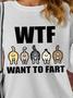 Wtf Cat What The Fart Womens Sweatshirt
