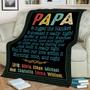 Gift For Grandpa-Papa We Hugged This Blanket Papa Blanket