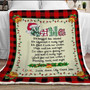 Christmas Gift For Grandma-Nana Christmas Font Blanket