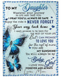 Gift For Daughter From Mom-I Love You Forever And Always Blanket