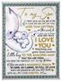 Gift For Son From Mom-Elephant To My Son I Love You With All My Love Forever-Son Blanket