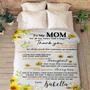 Mother's Day Blanket To My Mom I Love You Customized Blanket