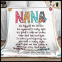 Nana You'Ll Feel Our Love Within It Love By Grandkids Name Fleece Blanket