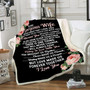 Personalized To My Gorgeous Wife, Never Forget That I Love You I Didn'T Marry You So I Could Live With You Fleece Blanket
