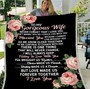 Personalized To My Gorgeous Wife, Never Forget That I Love You I Didn'T Marry You So I Could Live With You Fleece Blanket