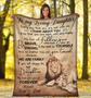 To My Daughter - Be Brave, Strong & The Best Of Yourself, Lion Blanket