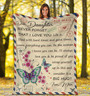 To My Daughter - I Love You - Blanket