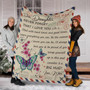 To My Daughter - I Love You - Blanket