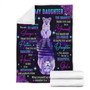To My Daughter - You Always Be My Beautiful Girl, Lion Blanket
