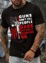 Men’s Guns Don’t Kill People Dads With Pretty Daughters Do Casual T-shirt